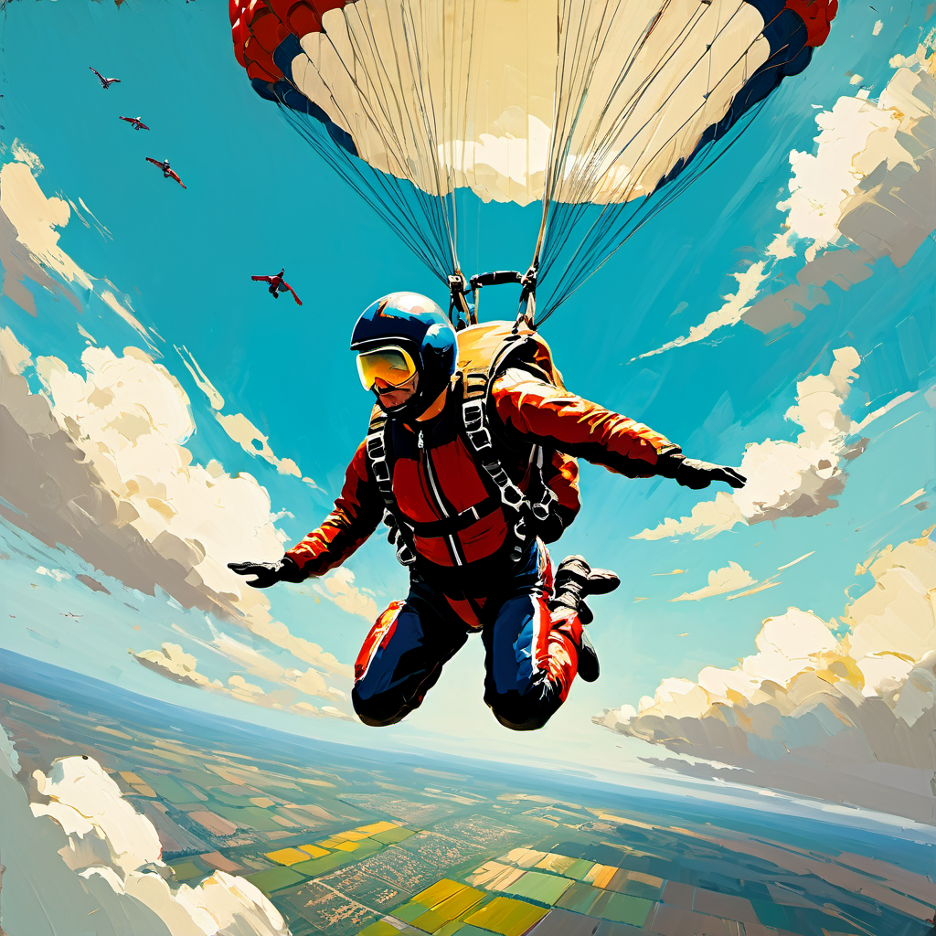 Skydiving in Pattaya, Thailand 